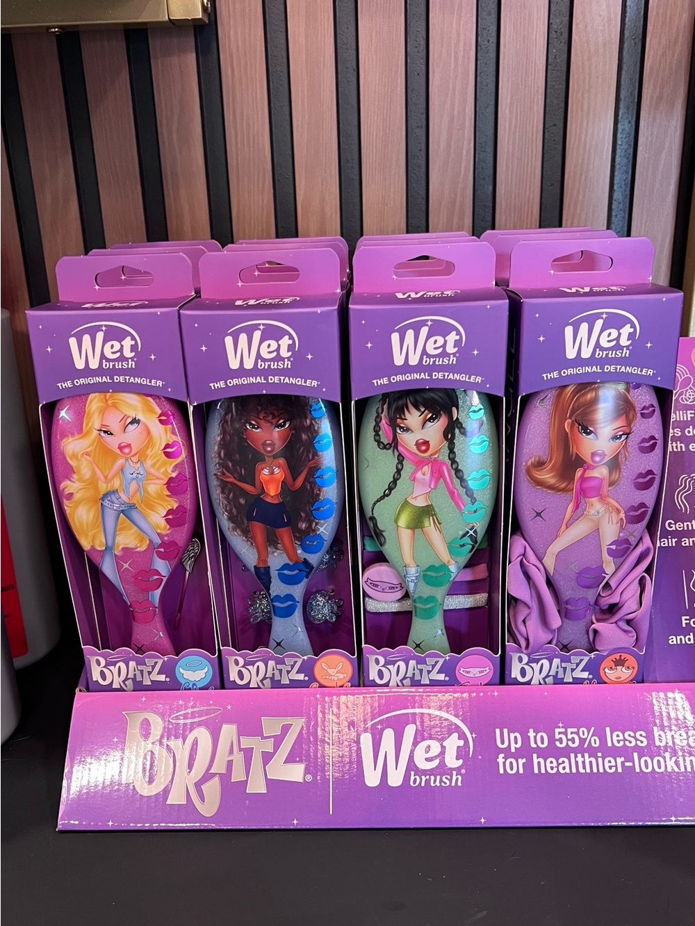 Wet Brush Bratz Detangler Hair Brush — Purple